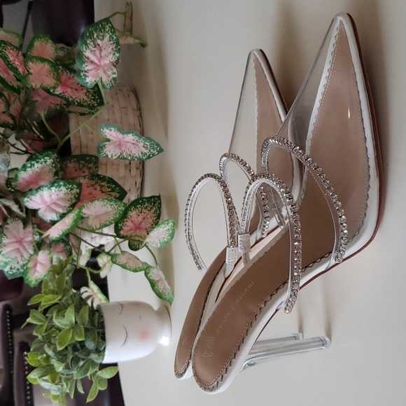 ANTONIO MELANI “Elisha Vinyl Rhinestone Mules” - Picture 5 of 6